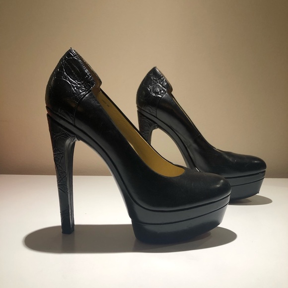 Rachel Zoe Pumps with alligator Print Heel - Picture 6 of 9